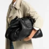 Bar Holdall Grote zwarte Biker leren reistas Bar Holdall Grote zwarte Biker leren reistas