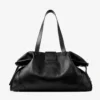 Bar Holdall Grote zwarte Biker leren reistas Bar Holdall Grote zwarte Biker leren reistas