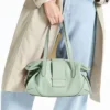 Bar Holdall Medium Verde Biker leren reistas