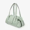 Bar Holdall Medium Verde Biker leren reistas