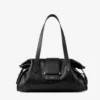 Bar Holdall Medium Zwarte Biker-leren reistas Bar Holdall Medium Zwarte Biker-leren reistas