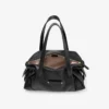 Bar Holdall Medium Zwarte Biker-leren reistas Bar Holdall Medium Zwarte Biker-leren reistas