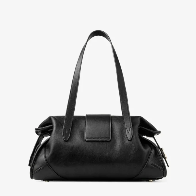 Bar Holdall Medium Zwarte Biker-leren reistas Bar Holdall Medium Zwarte Biker-leren reistas