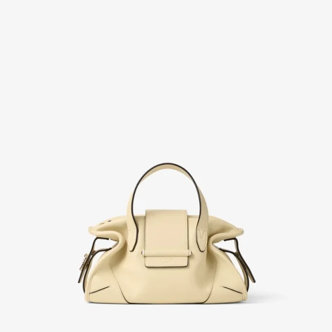Bar Holdall Small Buttermilk Biker Leather Holdall Bag Bar Holdall Small Buttermilk Biker Leather Holdall Bag