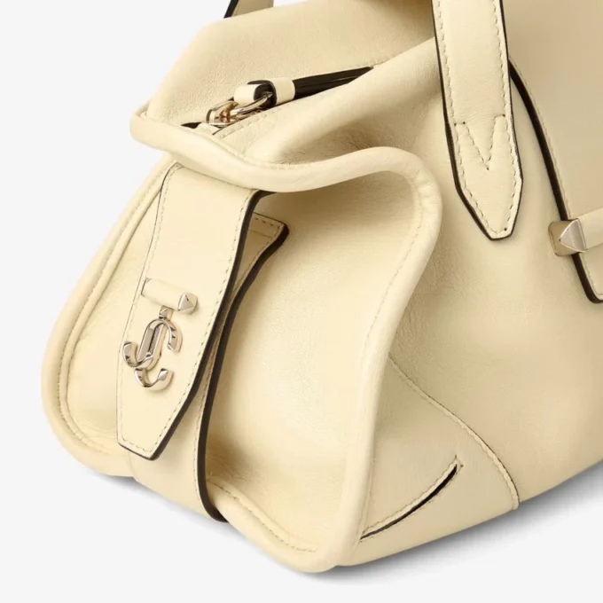 Bar Holdall Small Buttermilk Biker Leather Holdall Bag Bar Holdall Small Buttermilk Biker Leather Holdall Bag