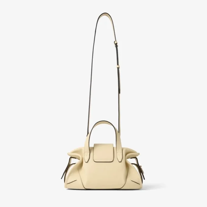 Bar Holdall Small Buttermilk Biker Leather Holdall Bag Bar Holdall Small Buttermilk Biker Leather Holdall Bag