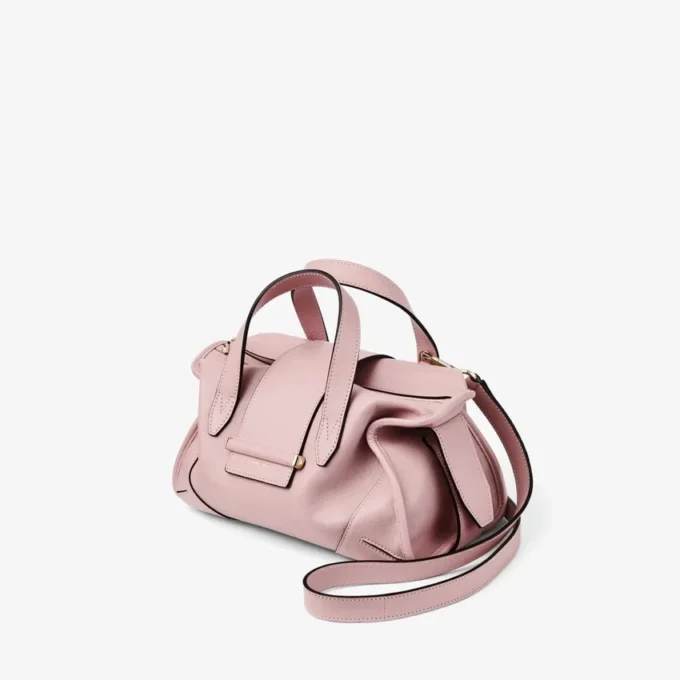 Bar Holdall Small Rose Biker leren reistas Bar Holdall Small Rose Biker leren reistas