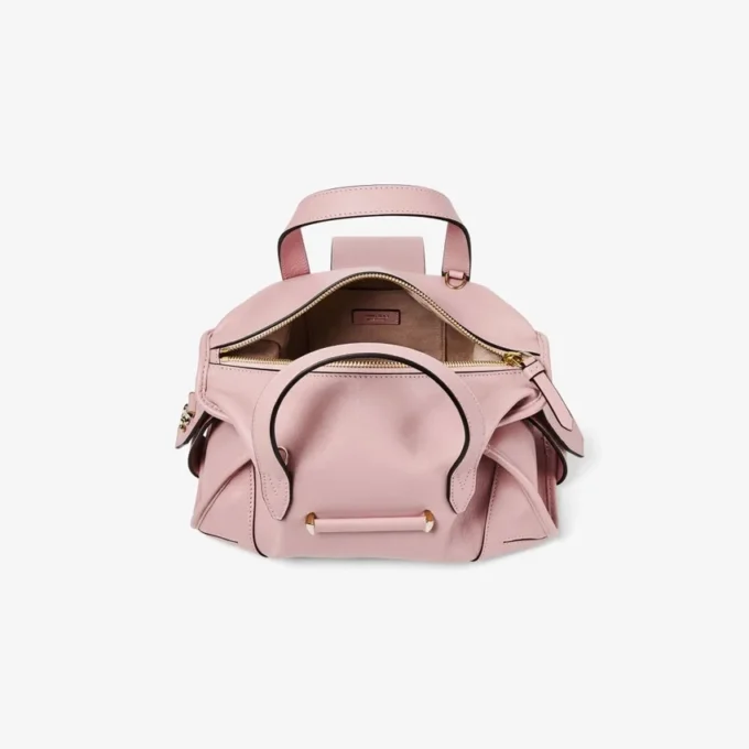 Bar Holdall Small Rose Biker leren reistas Bar Holdall Small Rose Biker leren reistas