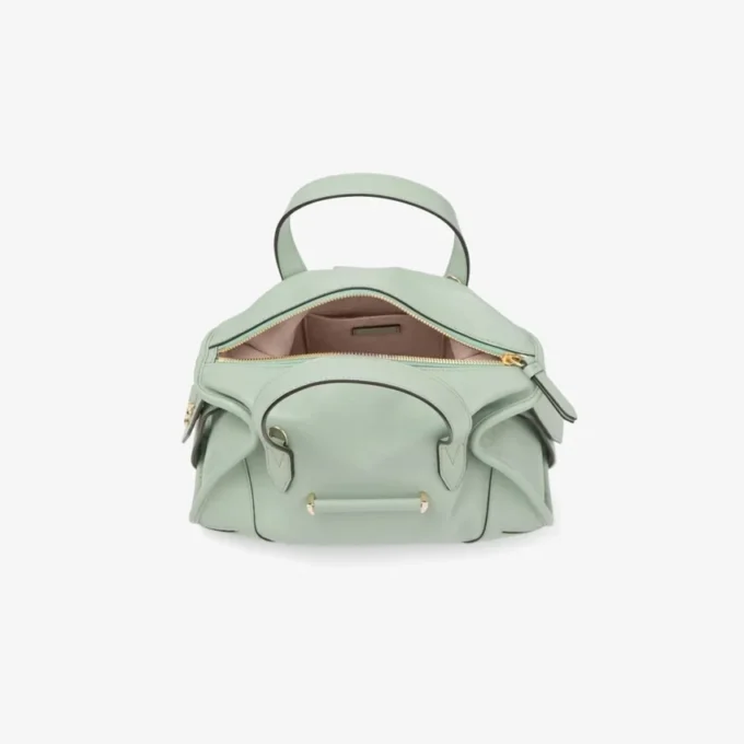 Bar Holdall Small Verde Biker leren reistas Bar Holdall Small Verde Biker leren reistas