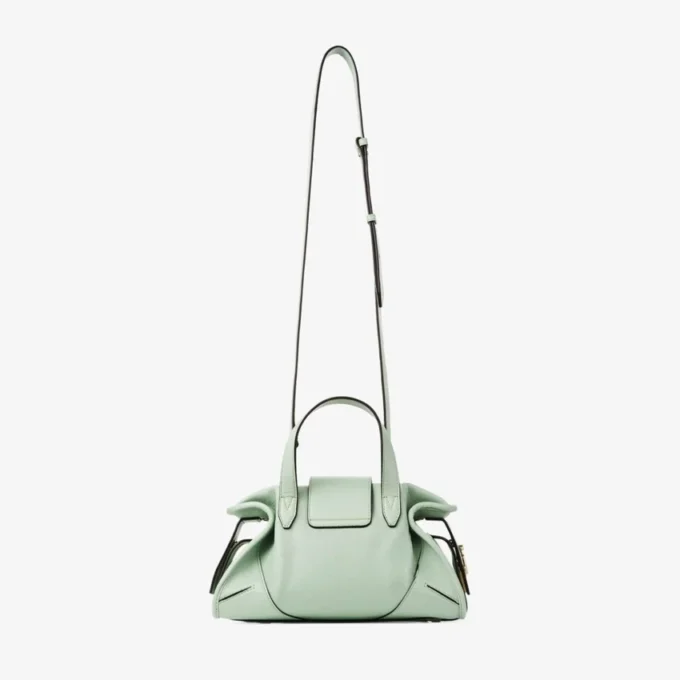 Bar Holdall Small Verde Biker leren reistas Bar Holdall Small Verde Biker leren reistas