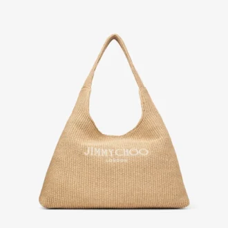 Beach Diamond Hobo Large natuurlijke raffia schoudertas