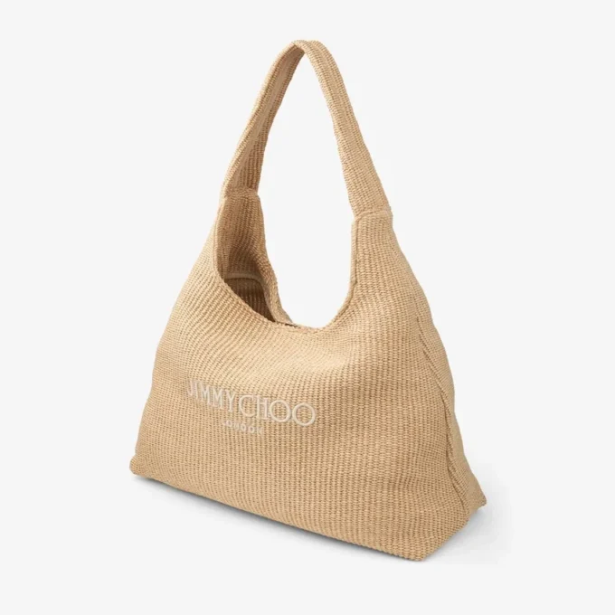 Beach Diamond Hobo Large natuurlijke raffia schoudertas Beach Diamond Hobo Large natuurlijke raffia schoudertas