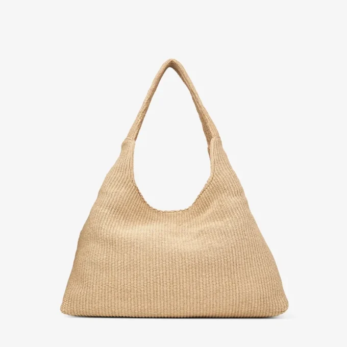 Beach Diamond Hobo Large natuurlijke raffia schoudertas Beach Diamond Hobo Large natuurlijke raffia schoudertas