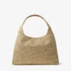 Beach Diamond Hobo Large schoudertas van goudkleurig en donker cappuccino metallic raffia Beach Diamond Hobo Large schoudertas van goudkleurig en donker cappuccino metallic raffia
