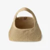 Beach Diamond Hobo Large schoudertas van goudkleurig en donker cappuccino metallic raffia Beach Diamond Hobo Large schoudertas van goudkleurig en donker cappuccino metallic raffia