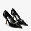 Belinda Pump 90 Zwarte lakleren pumps