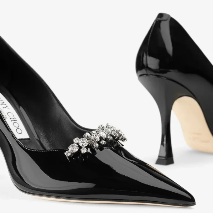 Belinda Pump 90 Zwarte lakleren pumps