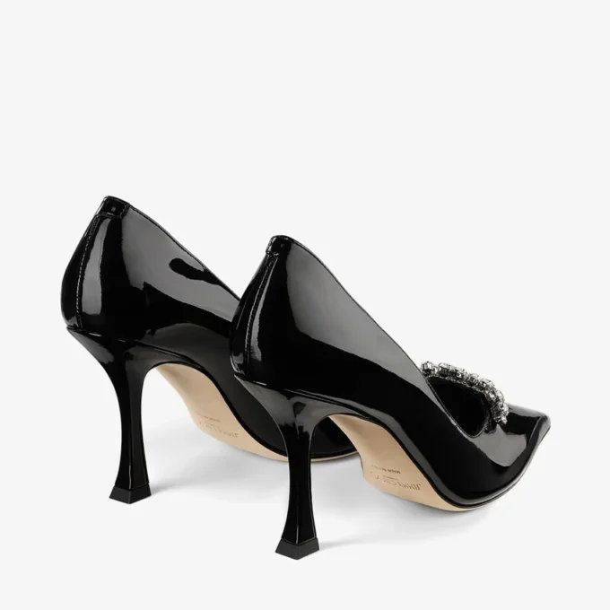 Belinda Pump 90 Zwarte lakleren pumps