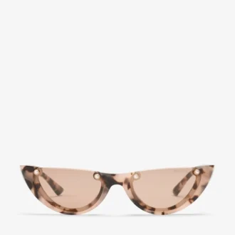 Beth roze Havana cat-eye zonnebril
