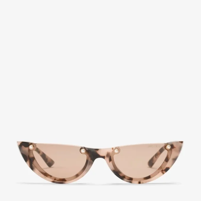 Beth roze Havana cat-eye zonnebril Beth roze Havana cat-eye zonnebril