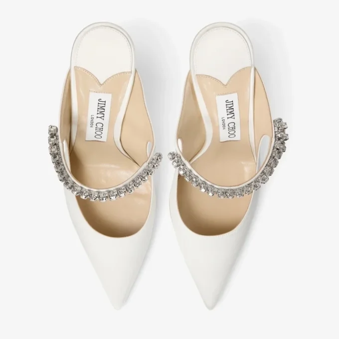 Bing 100 ivoorkleurige satijnen pumps