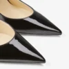 Bing 100 zwarte lakschoenen met kristallen bandje