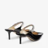 Bing 65 zwarte lakschoenen met kristallen band