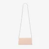 Bing-portemonnee met ketting Macaron-mini-schoudertas van lakleer met kristallen versiering Bing-portemonnee met ketting Macaron-mini-schoudertas van lakleer met kristallen versiering