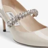 Bing Pump 65 Linnen lakschoenen met kristallen