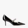 Bing Pump 65 Zwarte lakleren pumps met kristallen Bing Pump 65 Zwarte lakleren pumps met kristallen