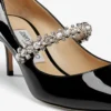 Bing Pump 65 Zwarte lakleren pumps met kristallen Bing Pump 65 Zwarte lakleren pumps met kristallen