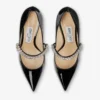 Bing Pump 65 Zwarte lakleren pumps met kristallen Bing Pump 65 Zwarte lakleren pumps met kristallen