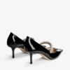 Bing Pump 65 Zwarte lakleren pumps met kristallen Bing Pump 65 Zwarte lakleren pumps met kristallen