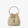 Bon Bon Champagne metallic mesh tas Bon Bon Champagne metallic mesh tas