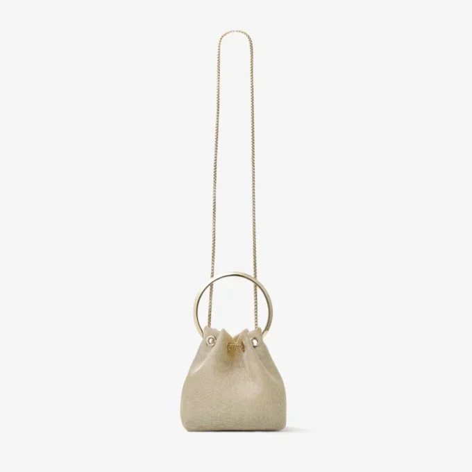 Bon Bon Champagne metallic mesh tas Bon Bon Champagne metallic mesh tas
