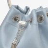 Bon Bon ijsblauwe satijnen bucket bag Bon Bon ijsblauwe satijnen bucket bag