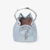Bon Bon ijsblauwe satijnen bucket bag Bon Bon ijsblauwe satijnen bucket bag