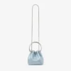 Bon Bon ijsblauwe satijnen bucket bag Bon Bon ijsblauwe satijnen bucket bag