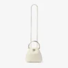 Bon Bon natuurlijke bucket bag met metalen handvat
