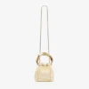 Bon Bon natuurlijke mix tie-dye leren bucket bag met gebeeldhouwde handgreep Bon Bon natuurlijke mix tie-dye leren bucket bag met gebeeldhouwde handgreep
