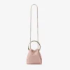 Bon Bon Rose-tas van struisvogelleer Bon Bon Rose-tas van struisvogelleer