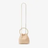 Bon Bon tas van natuurlijk raffia met parelsluiting Bon Bon tas van natuurlijk raffia met parelsluiting