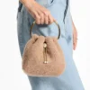 Bon Bon Toffee-bucketbag met metalen handvat