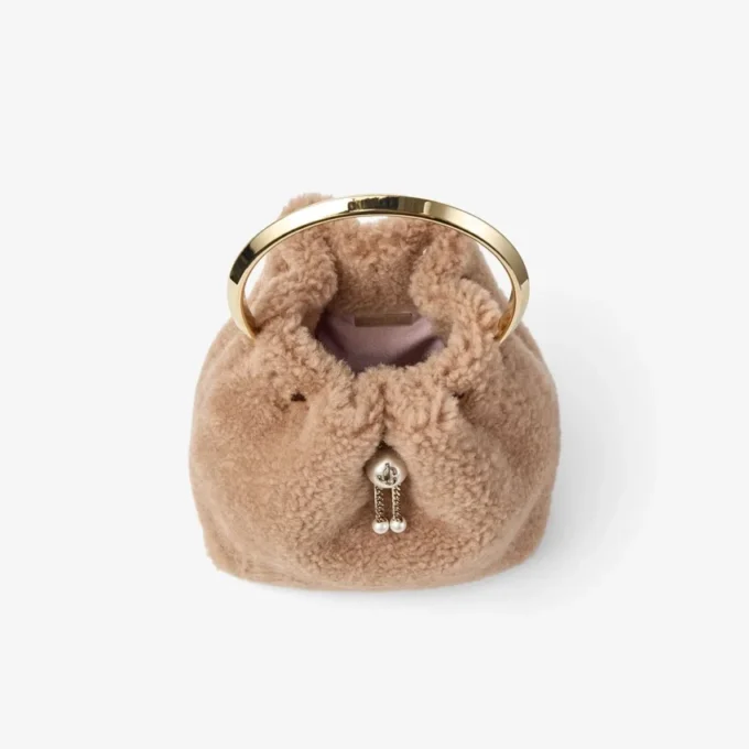 Bon Bon Toffee-bucketbag met metalen handvat