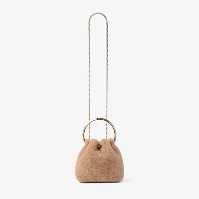 Bon Bon Toffee-bucketbag met metalen handvat