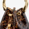 Bon Bon transparante schildpadkleurige bucket bag met gebeeldhouwd handvat Bon Bon transparante schildpadkleurige bucket bag met gebeeldhouwd handvat