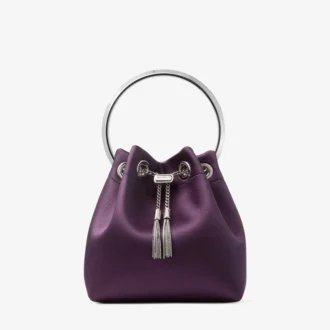 Bon Bon Winter Bloom satijnen handtas met metalen armband