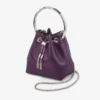 Bon Bon Winter Bloom satijnen handtas met metalen armband Bon Bon Winter Bloom satijnen handtas met metalen armband