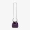 Bon Bon Winter Bloom satijnen handtas met metalen armband Bon Bon Winter Bloom satijnen handtas met metalen armband