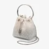 Bon Bon witte kristallen mesh handtas